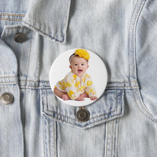 Button foto schattig baby (In situ)