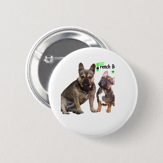 Button Französische Bulldogge (Voorkant /achterkant)
