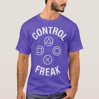 Button Freak-videospelconsole beheren T-shirt