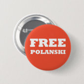 Button "Free Polanski" (Voorkant /achterkant)