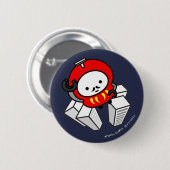 Button - GA! Daruma Robot! (Voorkant /achterkant)