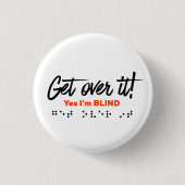 Button - ga er over! Ja, ik ben blind (Voorkant)