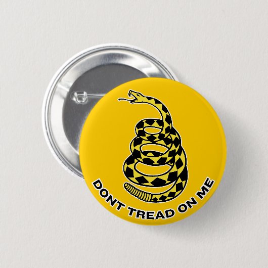 Button Gadsden "Niet op mij lezen" (Voorkant /achterkant)