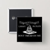 Button Gadsden "Vote Libertarian" (Voorkant /achterkant)