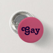 Button Gay (Voorkant /achterkant)