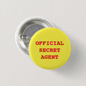 Button "Geheime agent/spion" (Voorkant /achterkant)