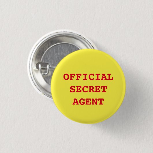 Button "Geheime agent/spion" (Voorkant /achterkant)
