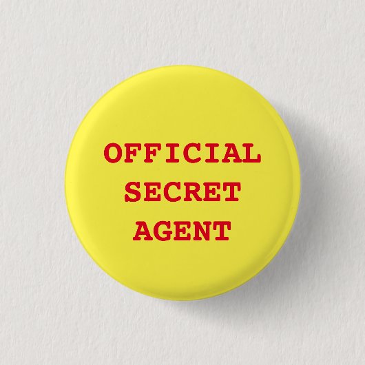 Button "Geheime agent/spion" (Voorkant)