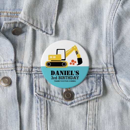 Button Gele opgraver Kinder bouwpartij (In situ)