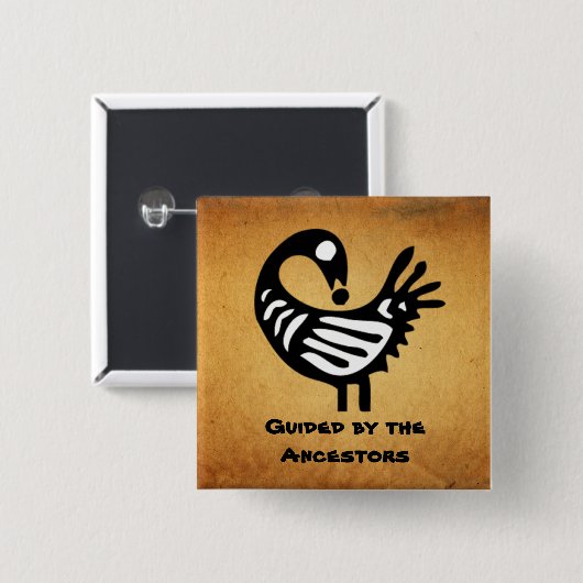 Button ~ Geleid door de voorouders (Voorkant /achterkant)