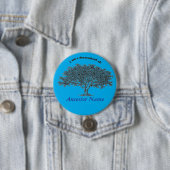 Button - Genealogieboom op blauw (In situ)