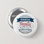 Button gezinsherenigingsontwerp (Voorkant /achterkant)