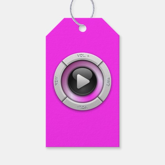 Button Gift-Labels afspelen Cadeaulabel (Voorkant)