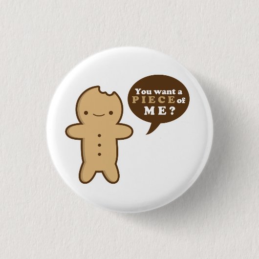 Button Gingerbrood Man (Voorkant)