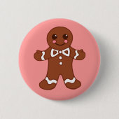 Button Gingerbrood Man (Voorkant)