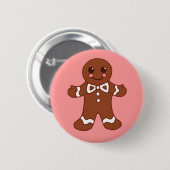 Button Gingerbrood Man (Voorkant /achterkant)