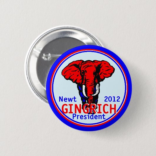 Button Gingrich 2012 (Voorkant /achterkant)