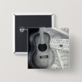 Button gitaar & vel (Voorkant /achterkant)