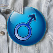 Button glanzend gendersymbool (In situ)