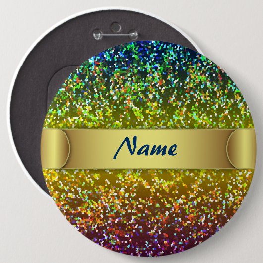Button Glitter Grafisch (Voorkant /achterkant)