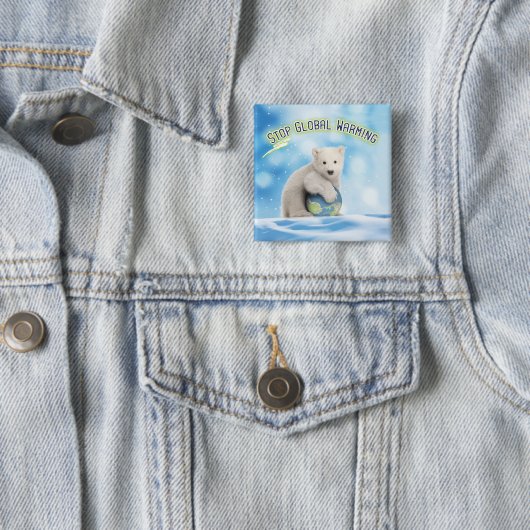 Button Global Warming Polar Beer stoppen (In situ)