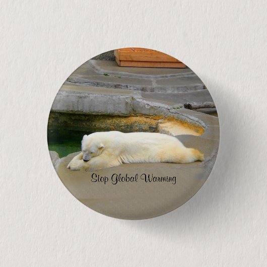 Button Global Warming Polar Beer stoppen (Voorkant)