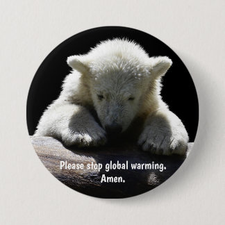 Button Global Warming Polar Beer stoppen