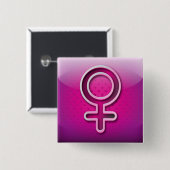 Button glossy gendersymbool (Voorkant /achterkant)