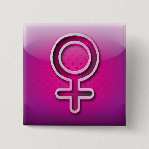 Button glossy gendersymbool