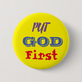 Button - God voorop