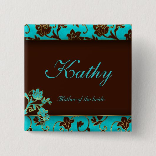 Button Gold Floral BB (Voorkant)