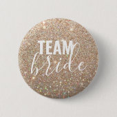 Button - Gold Glitter Fab Team Bride (Voorkant)