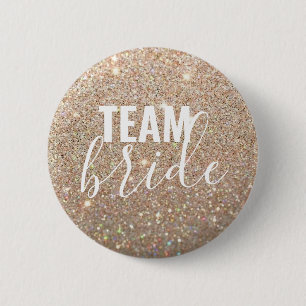 Button - Gold Glitter Fab Team Bride