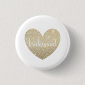 Button - Gold Heart Fab bridesmaid (Voorkant)