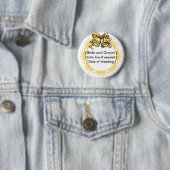 Button: Golden Wedding Bells - Gepersonaliseerd Ronde Button 5,7 Cm (In situ)