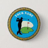 Button Golf - Naam toevoegen - Golfer (Voorkant)
