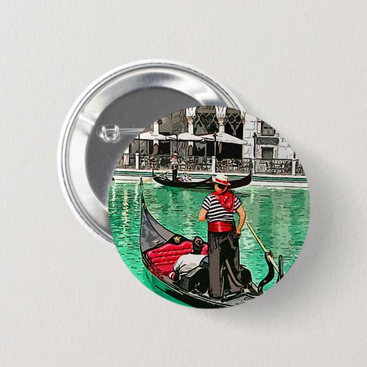 Button: Gondolier Ronde Button 5,7 Cm (Voorkant /achterkant)