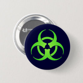 Button groen biogevaarsymbool