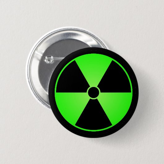 Button groen stralingssymbool (Voorkant /achterkant)