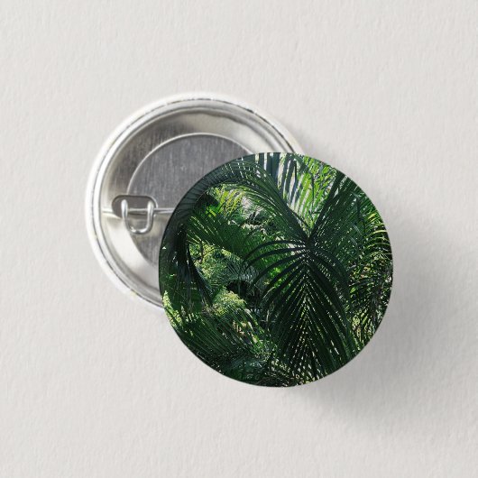 Button groene palmboom (Voorkant /achterkant)