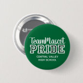 Button Groene School Pride Mascot Name (Voorkant /achterkant)