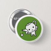 Button - groene thee - GreenBack (Voorkant /achterkant)