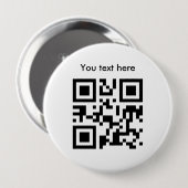 Button (grote aangepaste tekst) (Voorkant /achterkant)