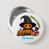Button : HALLOWEEN Creepy #1 (Voorkant /achterkant)