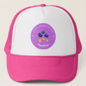 Button - Happy Afstuderen Personaliseren - Naam to Trucker Pet (Voorkant)