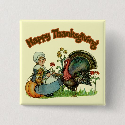 Button - Happy Thanksgiving (Voorkant)