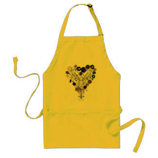 Button Heart Apron Standaard Schort
