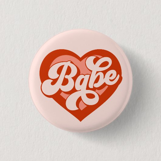 Button Heart Birde Babe Tribe Badge (Voorkant)
