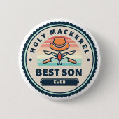 Button - Heilige makreel! beste zoon ooit (Voorkant)
