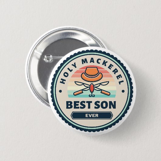 Button - Heilige makreel! beste zoon ooit (Voorkant /achterkant)